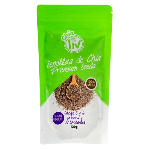 [LIV-0005] SEMILLAS DE CHIA PREMIUM 120 G LIV