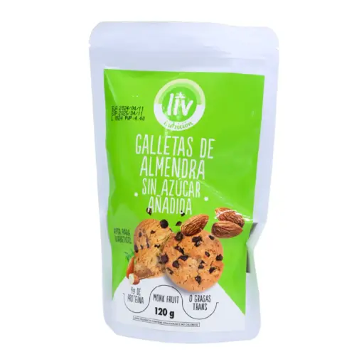 [LIV-0010] GALLETAS DE ALMENDRA SIN AZUCAR 120 G LIV