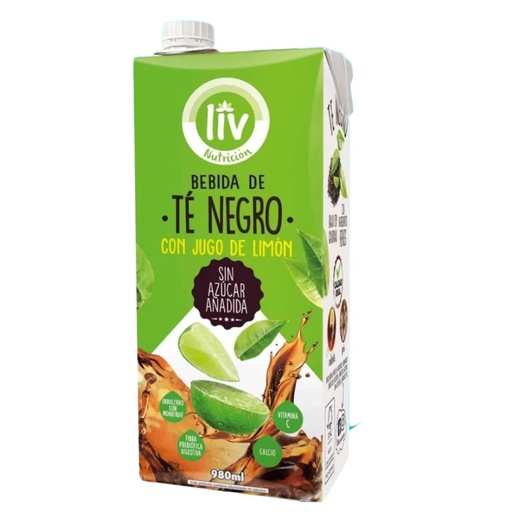 [LIV-0001] BEBIDA DE TE NEGRO TETRAPACK CON JUGO DE LIMON 980 ML LIV