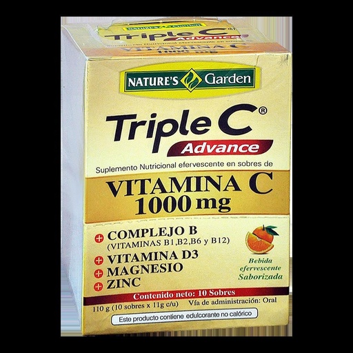 [NTG-0007] TRIPLE C ADVANCE 10 SOBRES 100 MG GARDEN