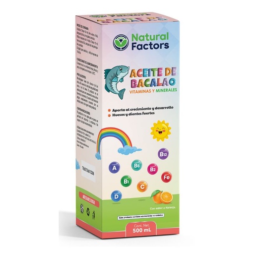 [NTF-0014] ACEITE DE BACALAO JARABE 500 ML FACTORS