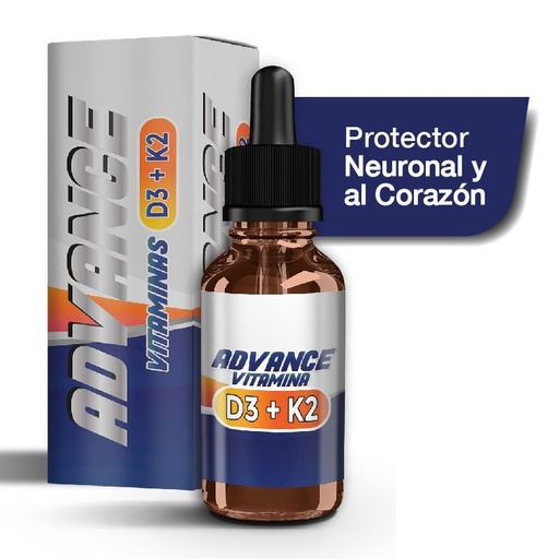 [QTP-0009] ADVANCE VITAMINAS D3 + K2 GOTAS 30 ML QUANTUM