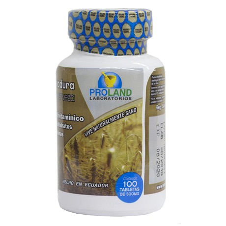[PLD-0001] LEVADURA DE CERVEZA 100 TABLETAS 500 MG PROLAND