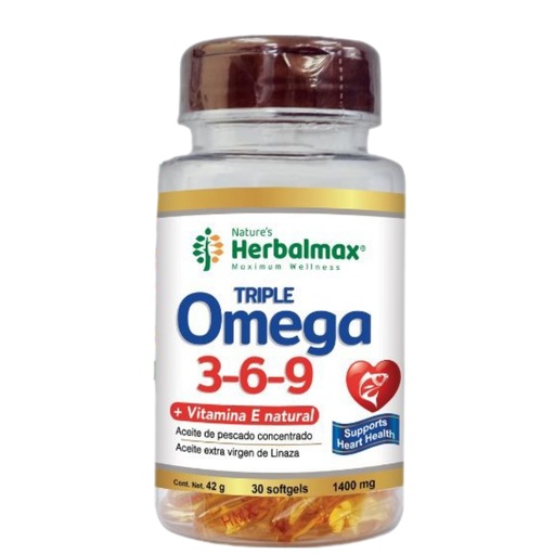 [HMX-0044] TRIPLE OMEGA 3.6.9 30 SOFTGEL 1400 MG HERBALMAX