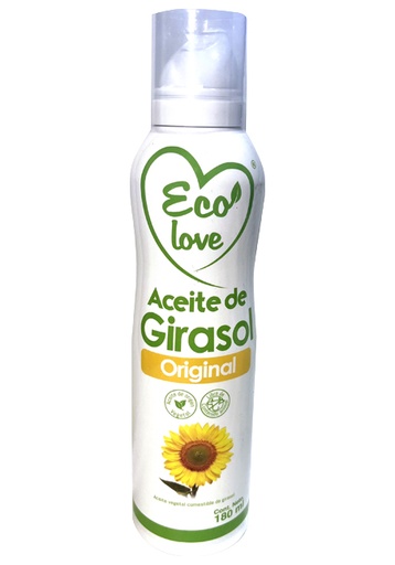 [ELV-0010] ACEITE DE GIRASOL SPRAY 180 ML ECOLOVE