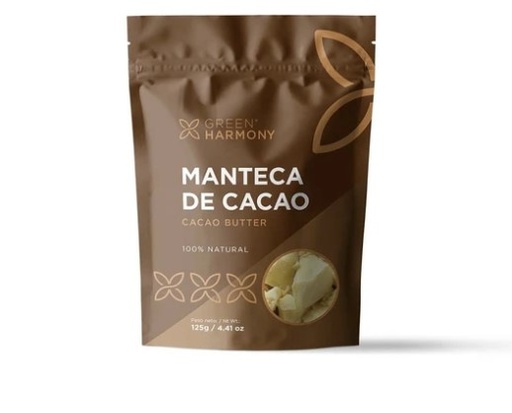 [GHM-0061] MANTECA DE CACAO 125 G GREEN HARMONY
