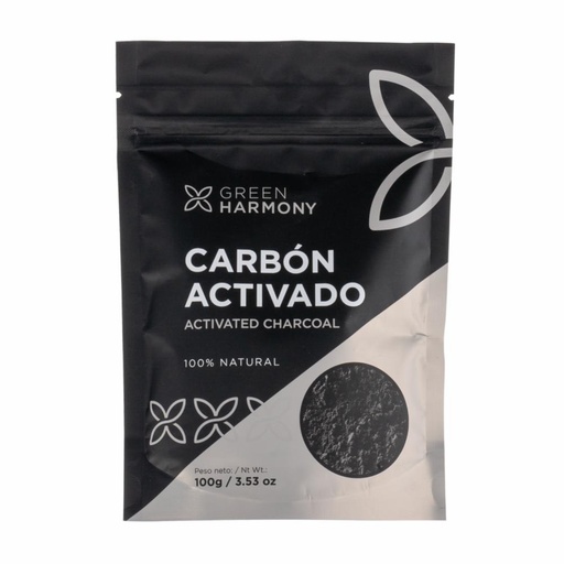 [GHM-0063] CARBON ACTIVADO EN POLVO 100 G GREEN HARMONY 