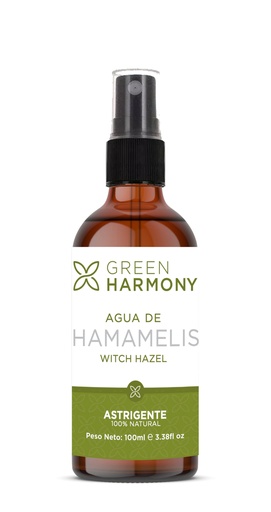 [GHM-0071] AGUA DE HAMAMELIS 100 ML GREEN HARMONY
