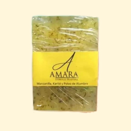 [AMR-0005] JABON MANZANILLA KARITE + POLVO DE ALUMBRE AMARA