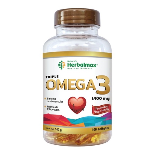 [HMX-0001] OMEGA 3 100 SOFTGEL 1400 MG HERBALMAX