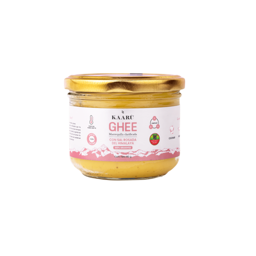 [KAR-0001] MANTEQUILLA GHEE 180 G CON SAL ROSADA KAARU