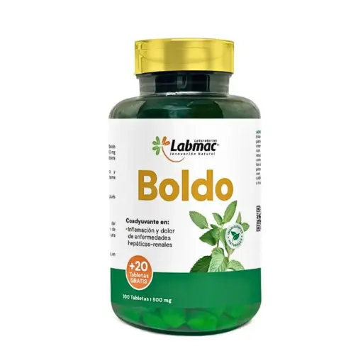 [LBM-0091] BOLDO 120 TABLETAS 500 MG LABMAC