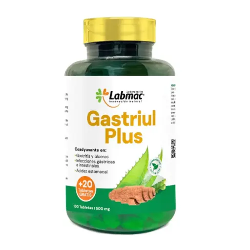 [LBM-0019] GASTRIUL PLUS 120 TABLETAS 500 MG LABMAC