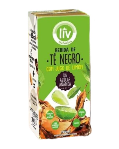 [LIV-0039] BEBIDA DE TE NEGRO TETRAPACK CON JUGO DE LIMON 200 ML LIV