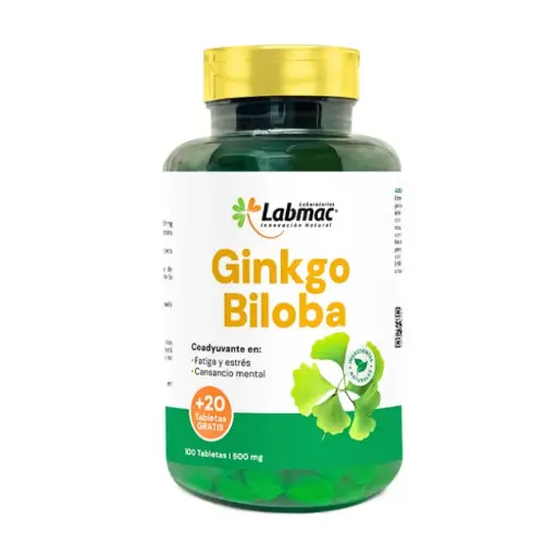 [LBM-0023] GINKGO BILOBA 120 TABLETAS 500 MG LABMAC