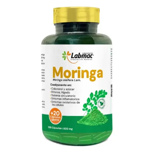 [LBM-0025] MORINGA 120 CAPSULAS 500 MG LABMAC
