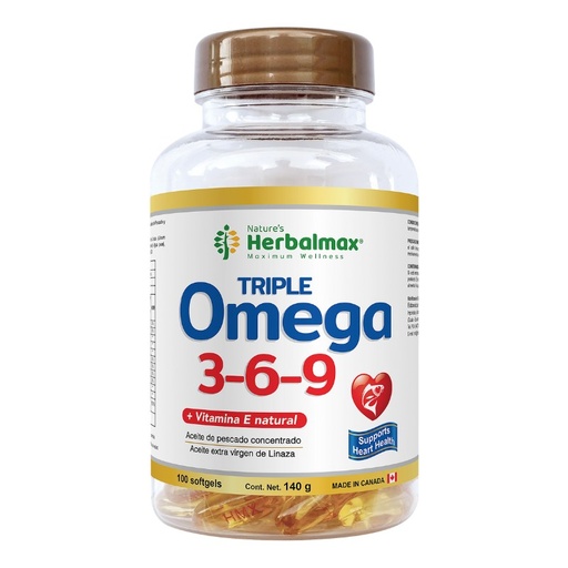 [HMX-0005] TRIPLE OMEGA 3.6.9 100 SOFTGEL 1400 MG HERBALMAX