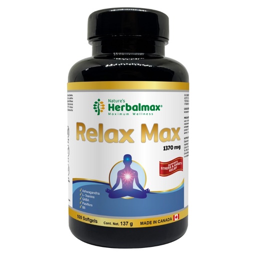 [HMX-0049] RELAX MAX 100 SOFTGEL 1370 MG HERBALMAX