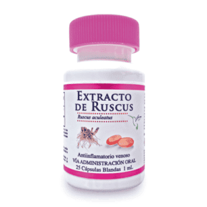 Extracto de Ruscus - 50 Cápsulas Blandas