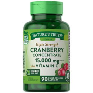 Suplemento Cranberry 15.000mg Plus Vitamina C 90 Cápsulas