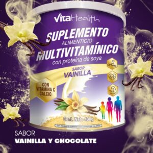 Suplemento Alimenticio Multivitamínico con Proteína de Soya Sabor Vainilla - 400g