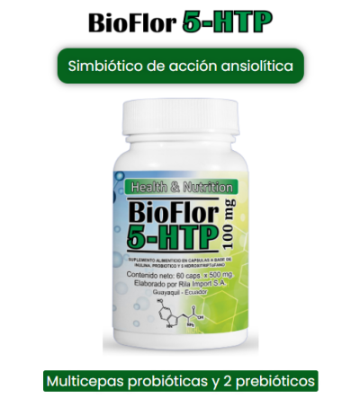 Bioflor 5-HTP 60 Cápsulas - 500 MG