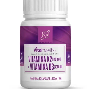 Vitamina D3 + K2 - 60 Cápsulas