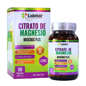 Citrato de Magnesio Magicmac Plus - 90 Cápsulas 600mg