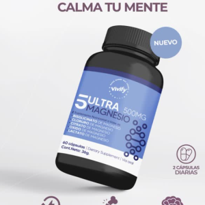 Ultra Magnesio - 60 Cápsulas 500 MG